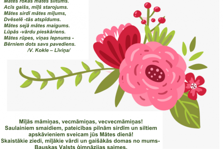 Sveiciens māmiņdienā