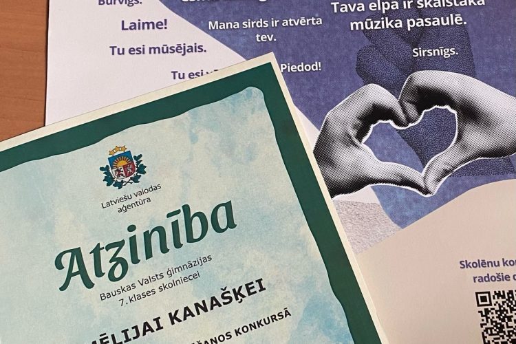 Saņem Atzinību domrakstu konkursā