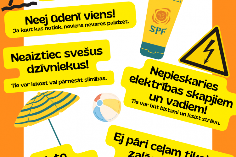 Drošības noteikumi vasarai