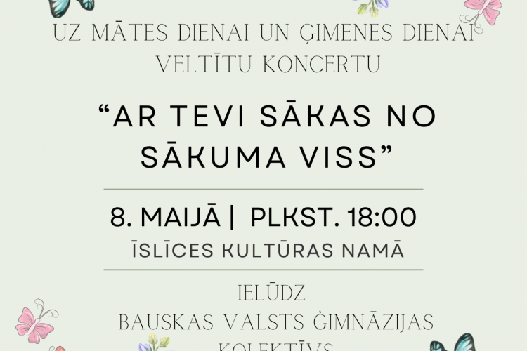 Ielūdzam uz koncertu