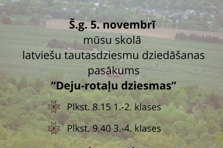 Dziedāsim tautasdziesmas