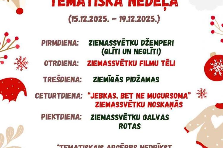 Ziemassvētku tematiskā nedēļa